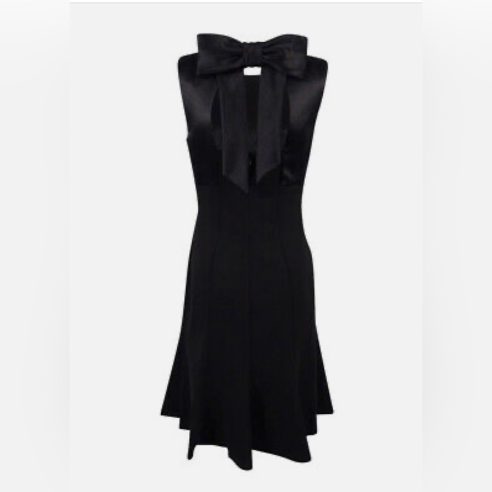 Ralph Lauren Faux Leather Bow Dress